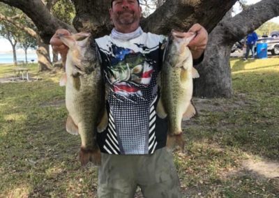 Kelly " the hammer" Woods with a 16 lb winning bag. Coleto Creek Champion